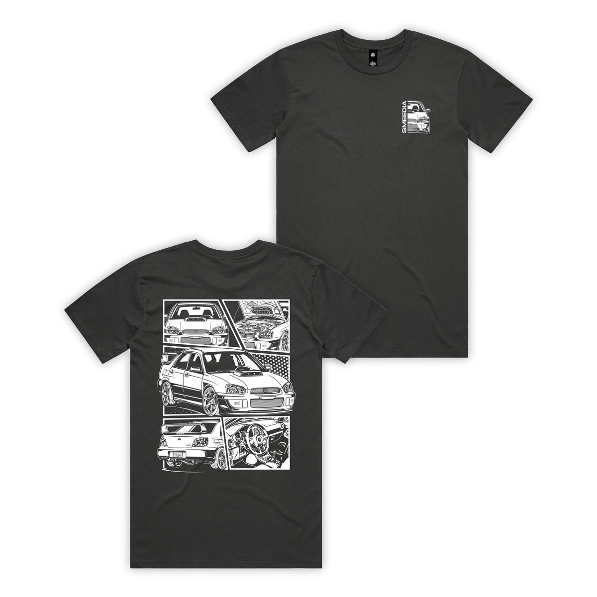 GD STi Manga Tee- Coal
